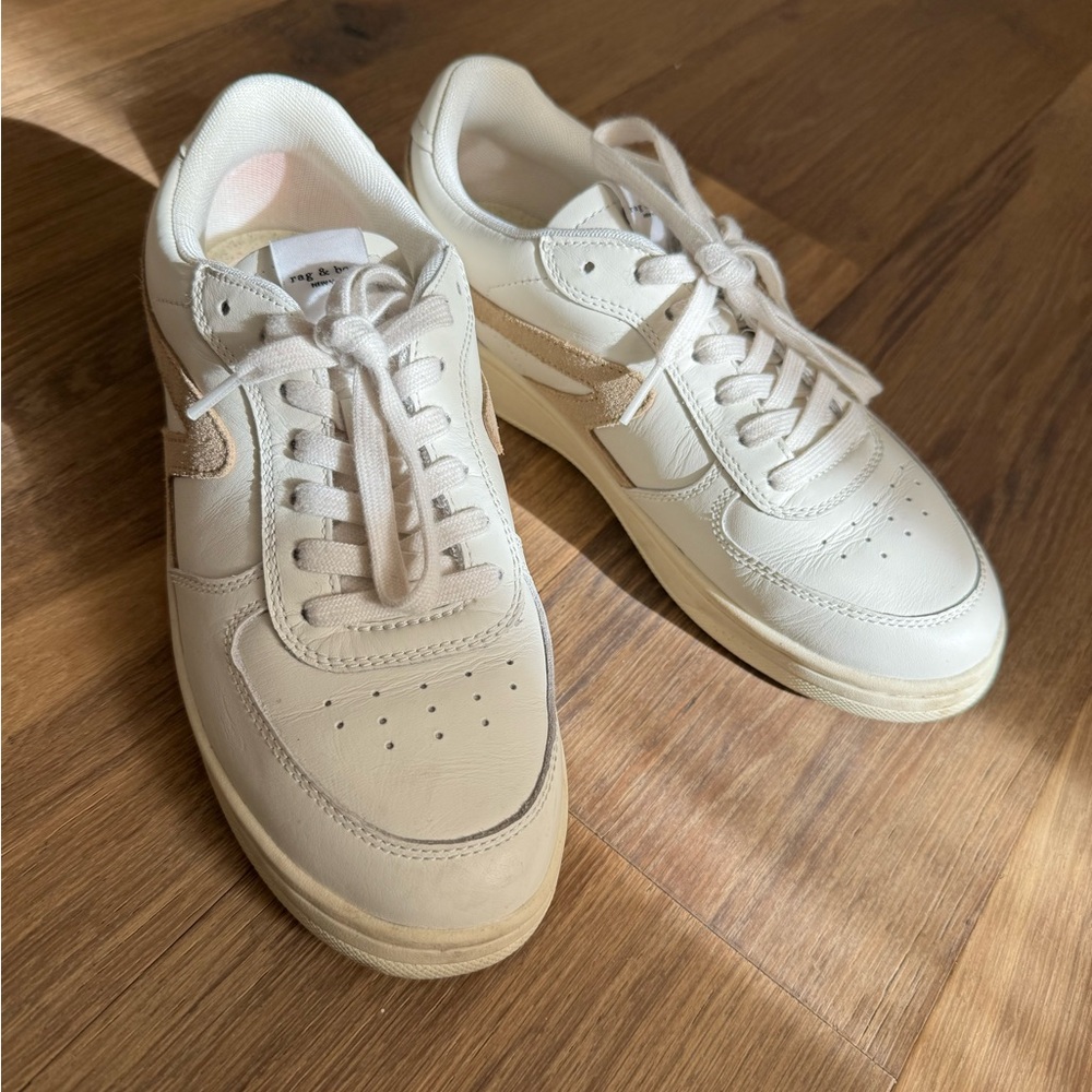 Rag & Bone 39.5 white sneakers the MOST comfortable court tennis style